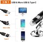 Digitaalne mikroskoop 1600X USB +telefoni pesa цена и информация | Mikroskoobid ja teleskoobid | kaup24.ee