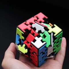 Mõistatus Rubiku kuubik 3x3 hammasratastest, ilma kleebisteta Ruubiku kuubik hind ja info | Lauamängud ja mõistatused | kaup24.ee