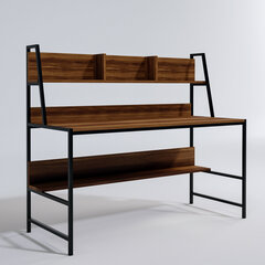 Письменный стол Kalune Design Ceren Rafli, коричневый/черный цена и информация | Компьютерные, письменные столы | kaup24.ee