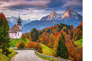 Pusle Puzzle Castorland Autumn in Bavarian Alps, Germany 2000-osaline hind ja info | Pusled | kaup24.ee