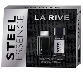 Komplekt La Rive Steel Essence: EDT meestele 100 ml + deodorant 150 ml hind ja info | Meeste parfüümid | kaup24.ee