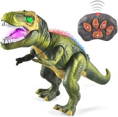 Robot-dinosaurus valgus- ja heliefektidega цена и информация | Игрушки для мальчиков | kaup24.ee