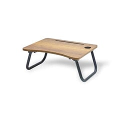 Стол для ноутбука Kalune Design Sehpa, коричневый/черный цена и информация | Компьютерные, письменные столы | kaup24.ee