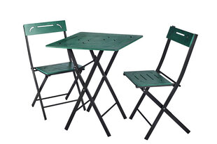 Комплект уличной мебели Kalune Design Bistro Set 5, зеленый/черный цена и информация | Комплекты уличной мебели | kaup24.ee