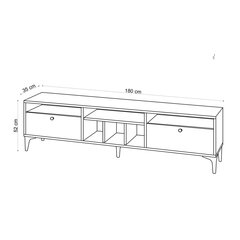 TV laud Kalune Design Robb, pruun hind ja info | TV alused | kaup24.ee