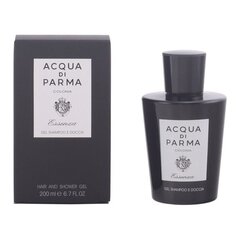 <p>Гель и шампунь 2-в-1 Essenza Acqua Di Parma (200 мл) - эксклюзивный качественный продукт по уходу за телом. Если Вы ищете лучшие товары для личной гигиены, продукты Acqua Di Parma на 100 % оригинальные, и это как раз то, что Вам нужно.</p>

<ul>
	<li>Пол: Мужской</li>
	<li>Объем: 200 мл</li>
	<li>Подходит для всех типов кожи</li>
</ul>
 цена и информация | Acqua Di Parma Косметика для тела | kaup24.ee