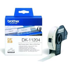 Etikett, Brother, DK11204 hind ja info | Printeritarvikud | kaup24.ee