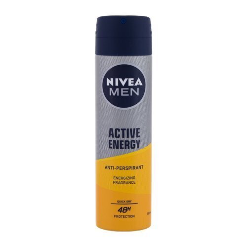 Nivea Men Active Energy antiperspirant meestele 150 ml цена и информация | Deodorandid | kaup24.ee