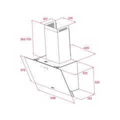 Teka DVN64030WH цена и информация | Вытяжки на кухню | kaup24.ee