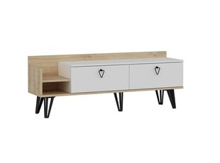 ТВ столик Kalune Design Mia, белый/коричневый цена и информация | Тумбы под телевизор | kaup24.ee
