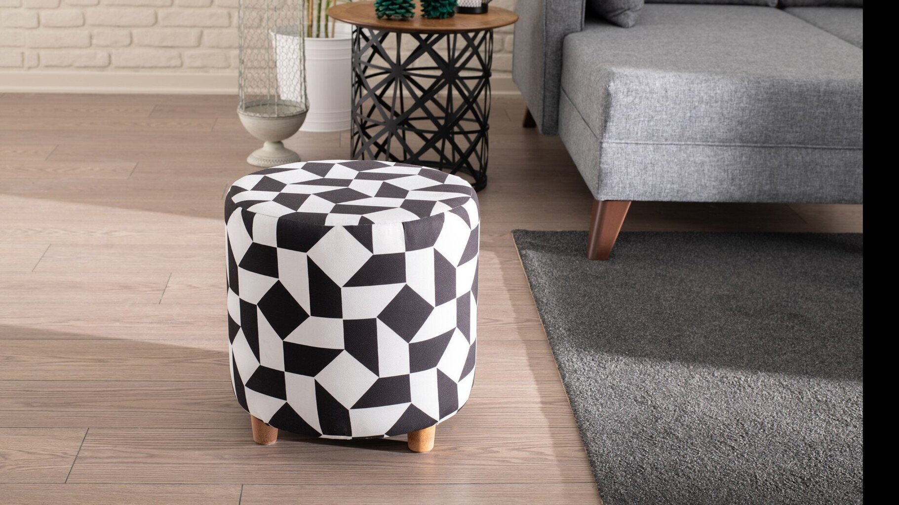 Tumba Kalune Design Begon, valge/must hind ja info | Kott-toolid, tumbad, järid | kaup24.ee