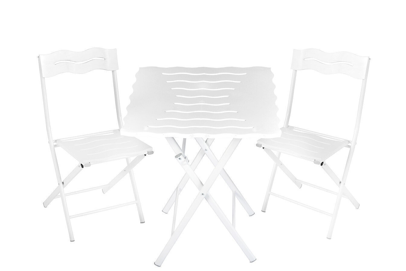 Välimööbli komplekt Kalune Design Bistro Set 1, valge цена и информация | Aiamööbli komplektid | kaup24.ee