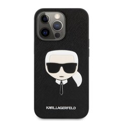 KLHCP13LSAKHBK Karl Lagerfeld PU Saffiano Karl Head Case for iPhone 13 Pro Black цена и информация | Чехлы для телефонов | kaup24.ee