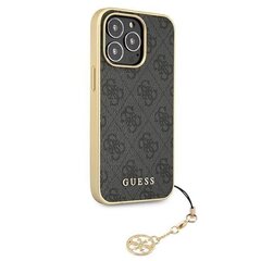 Guess GUHCP13XGF4GGR iPhone 13 Pro Max 6,7 " серый/grey жёсткий чехол 4G Charms Collection цена и информация | Чехлы для телефонов | kaup24.ee