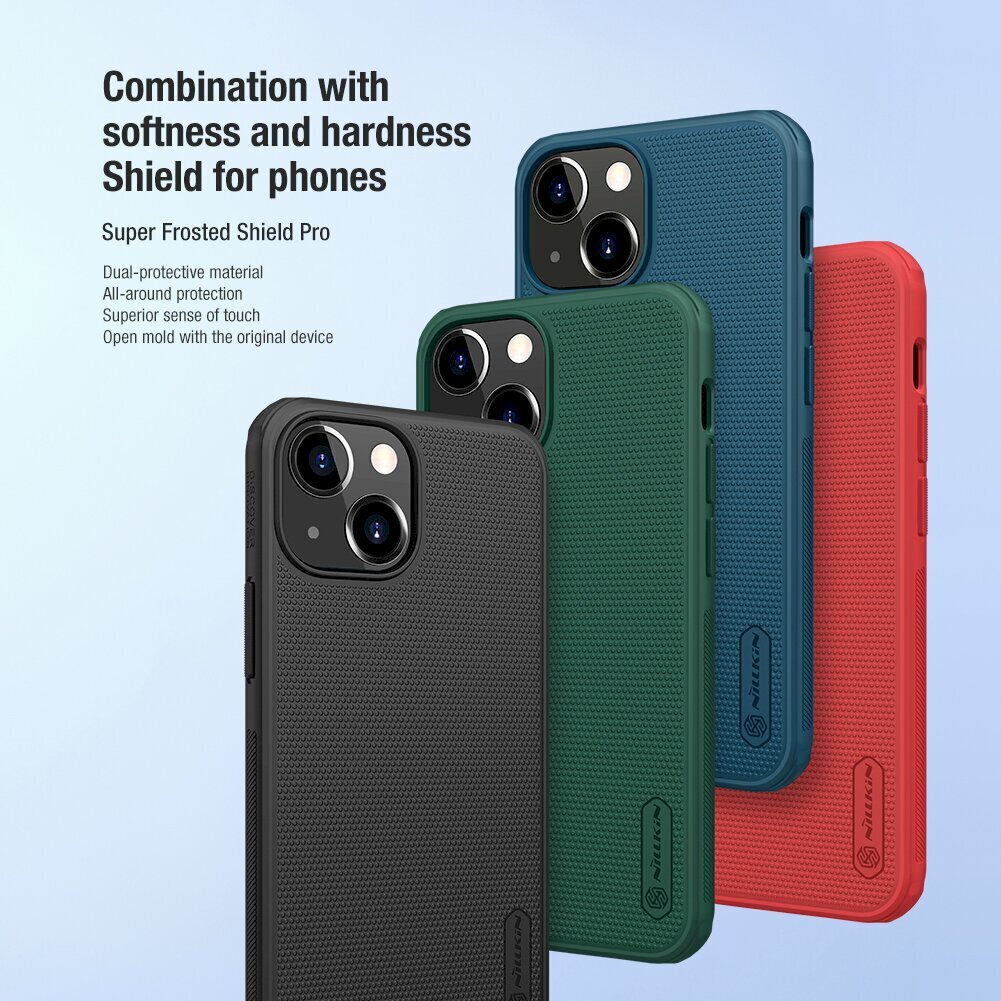 Nillkin Super Frosted Shield Pro Case durable, sobib iPhone 13 mini, punane hind ja info | Telefoni kaaned, ümbrised | kaup24.ee