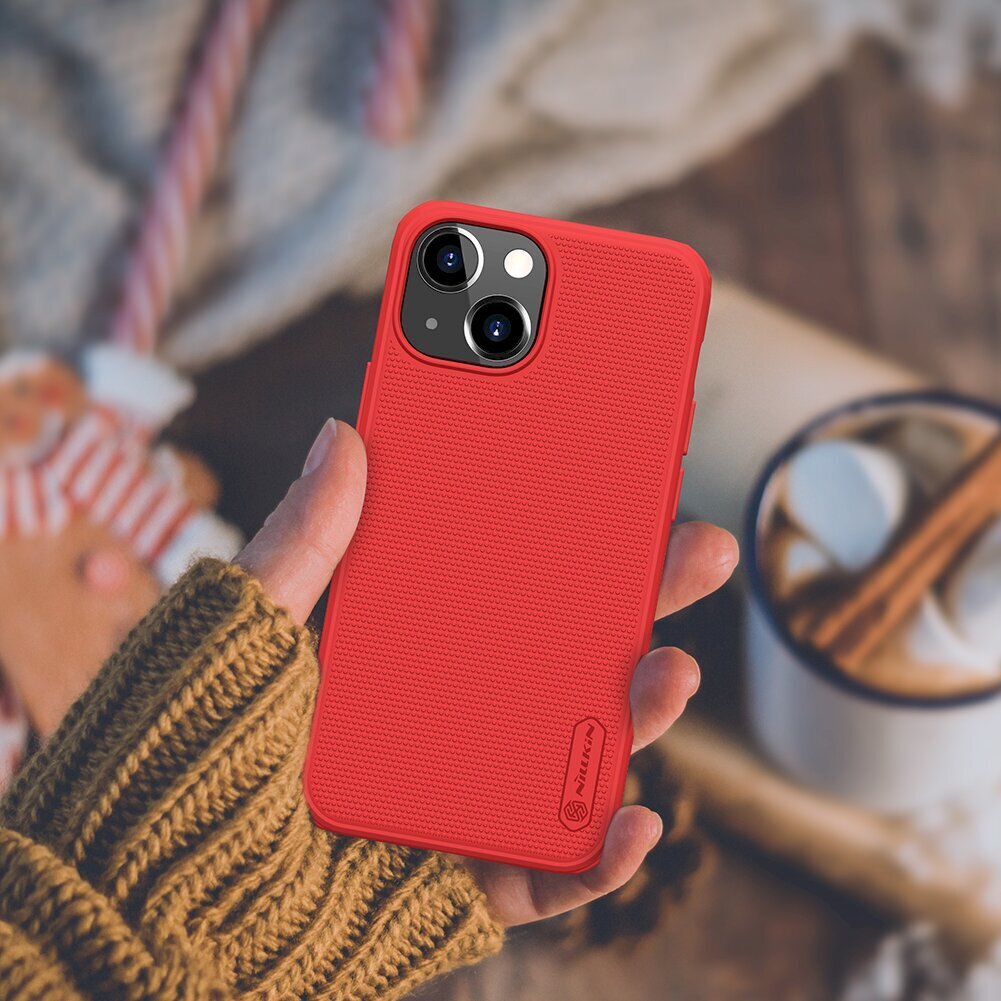 Nillkin Super Frosted Shield Pro Case durable, sobib iPhone 13 mini, punane hind ja info | Telefoni kaaned, ümbrised | kaup24.ee