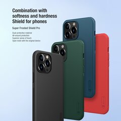 Чехол для телефона Nillkin Super Frosted PRO Back Cover for iPhone 13 Pro Max Deep Green (Without Logo Cutout) цена и информация | Чехлы для телефонов | kaup24.ee