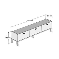 TV-laud Kalune Design Sumer E3620, valge/pruun hind ja info | TV alused | kaup24.ee