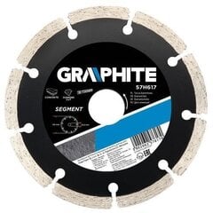 Алмазный диск GRAPHITE 57H618, диаметр 180 мм, сегментированный  цена и информация | Механические инструменты | kaup24.ee