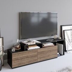 ТВ стол Kalune Design Nexera, черный/коричневый цена и информация |  Тумбы под телевизор | kaup24.ee
