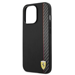 Чехол FESAXHCP13XBK Ferrari Smooth and Carbon Effect Hard Case для iPhone 13 Pro Max Black цена и информация | Чехлы для телефонов | kaup24.ee