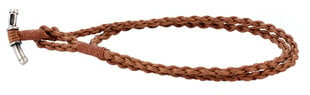 Ожерелье из коричневого хлопкового шнура Bico ручной работы с завязанной на конце петлей (CL16 Коричневый) цена и информация | Мужские украшения | kaup24.ee