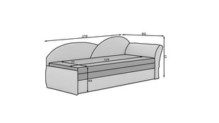 Диван - кровать Aga, синий цена и информация | Диваны | kaup24.ee