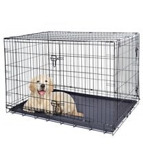 Большая клетка для собак 121x74x81 см цена и информация | Переноски, сумки | kaup24.ee