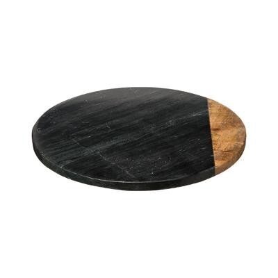 Pöörlev serveerimisalus Mango Marble Black 30cm цена и информация | Lauanõud ja kööginõud | kaup24.ee