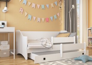 Детская кровать ADRK Furniture Naomi 2, 80x160 см, белая/серая цена и информация | Детские кровати | kaup24.ee