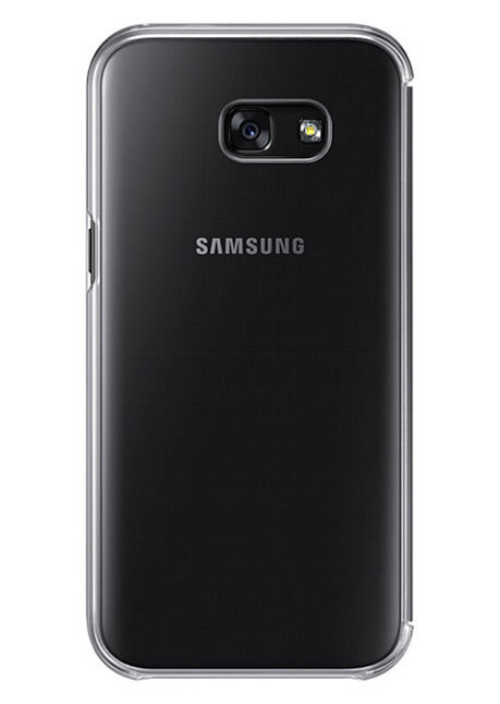 Kaitseümbris Clear view Samsung Galaxy A5 2017, Must hind ja info | Telefoni kaaned, ümbrised | kaup24.ee