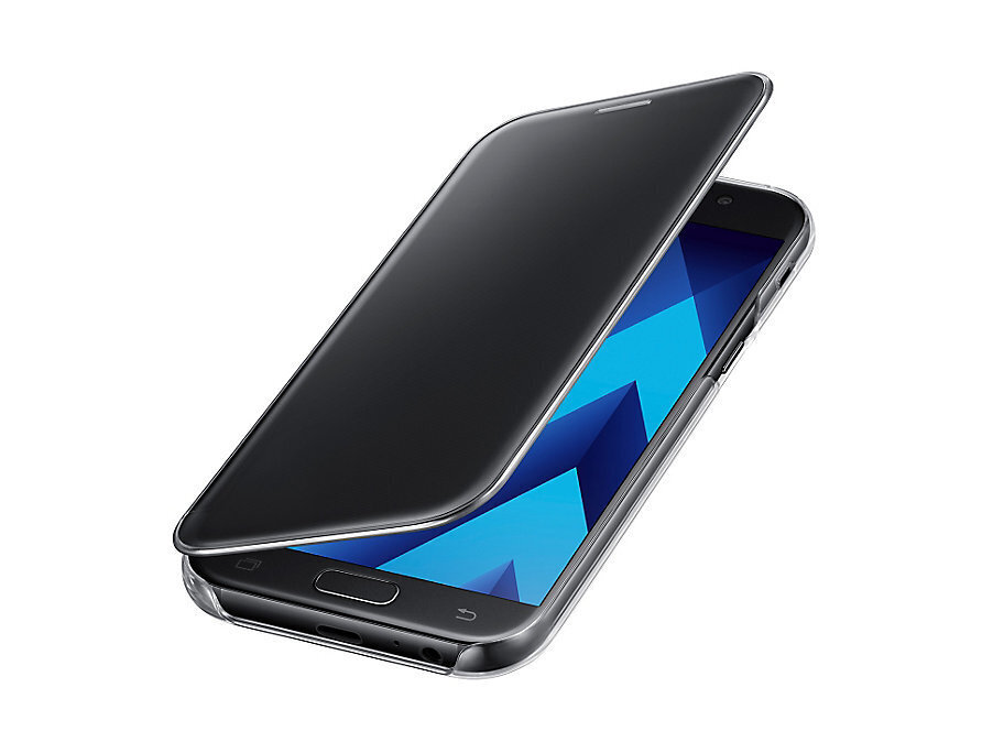 Kaitseümbris Clear view Samsung Galaxy A5 2017, Must hind ja info | Telefoni kaaned, ümbrised | kaup24.ee