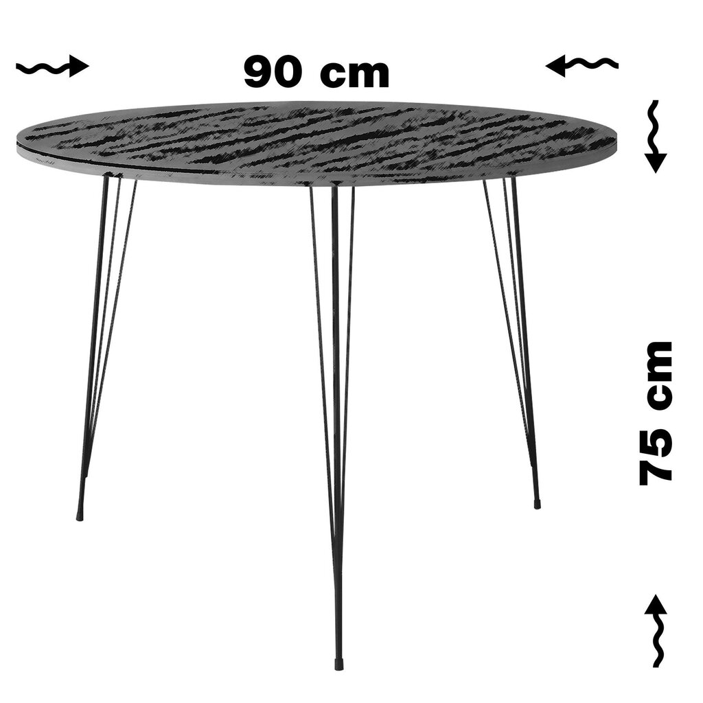 Laud Kalune Design Sandalf, tumepruun hind ja info | Köögi- ja söögilauad | kaup24.ee