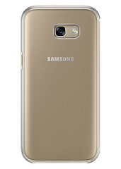 Kaitseümbris Clear view sobib Samsung Galaxy A520, Kuldne цена и информация | Чехлы для телефонов | kaup24.ee