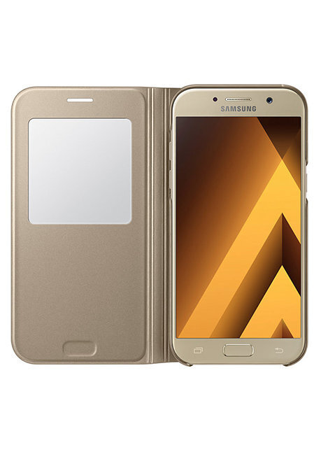 Kaitseümbris S-View Samsung Galaxy A520, Kuldne hind ja info | Telefoni kaaned, ümbrised | kaup24.ee