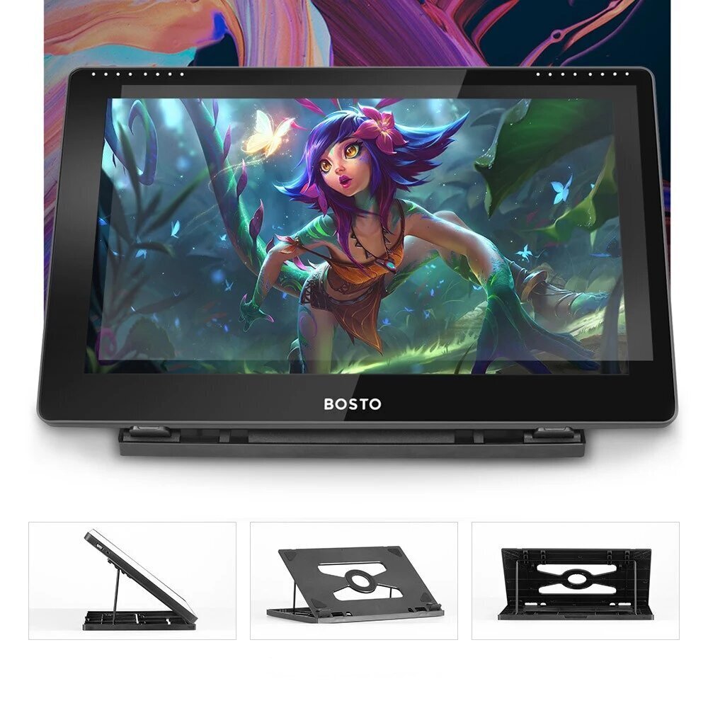 Graafiline tahvelarvuti 15.6" ekraaniga, Bosto 16HD graafikatahvel hind ja info | Digitaalsed joonistustahvlid | kaup24.ee