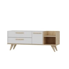 TV-laud Kalune Design Otto, 138 cm, valge/pruun hind ja info | TV alused | kaup24.ee