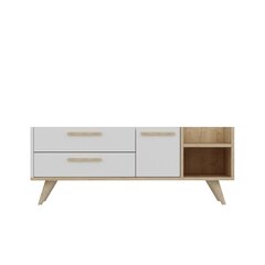 TV-laud Kalune Design Otto, 138 cm, valge/pruun цена и информация | Тумбы под телевизор | kaup24.ee