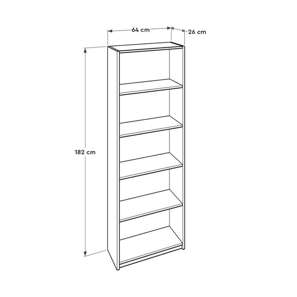 Riiul Kalune Design 350-1, valge hind ja info | Riiulid | kaup24.ee