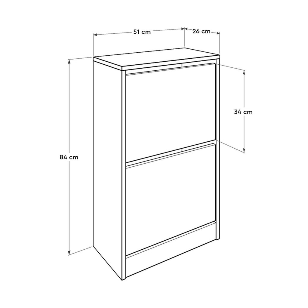 Kapp Kalune Design SHC-320-BB-1, valge цена и информация | Jalatsikapid, jalatsiriiulid | kaup24.ee