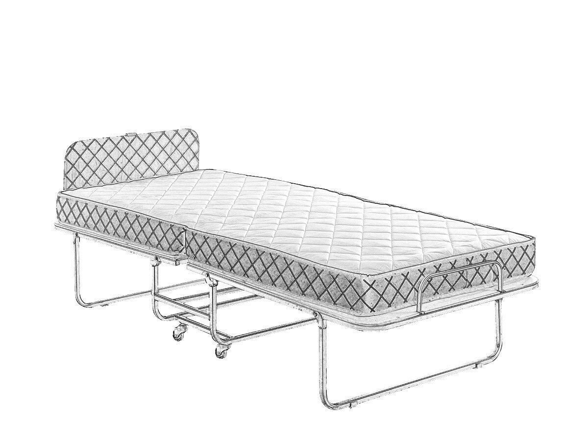 Kokkupandav voodi Kalune Design Niron XL, 90x200 cm, must hind ja info | Voodid | kaup24.ee