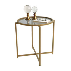 Кофейный столик Kalune Design S407K, золотистый цена и информация | Журнальные столики | kaup24.ee