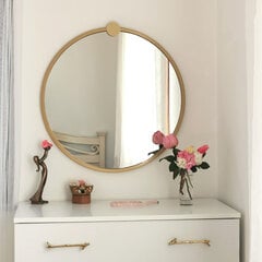 Зеркало Kalune Design Ayna A708, золотистого цвета цена и информация | Подвесные зеркала | kaup24.ee
