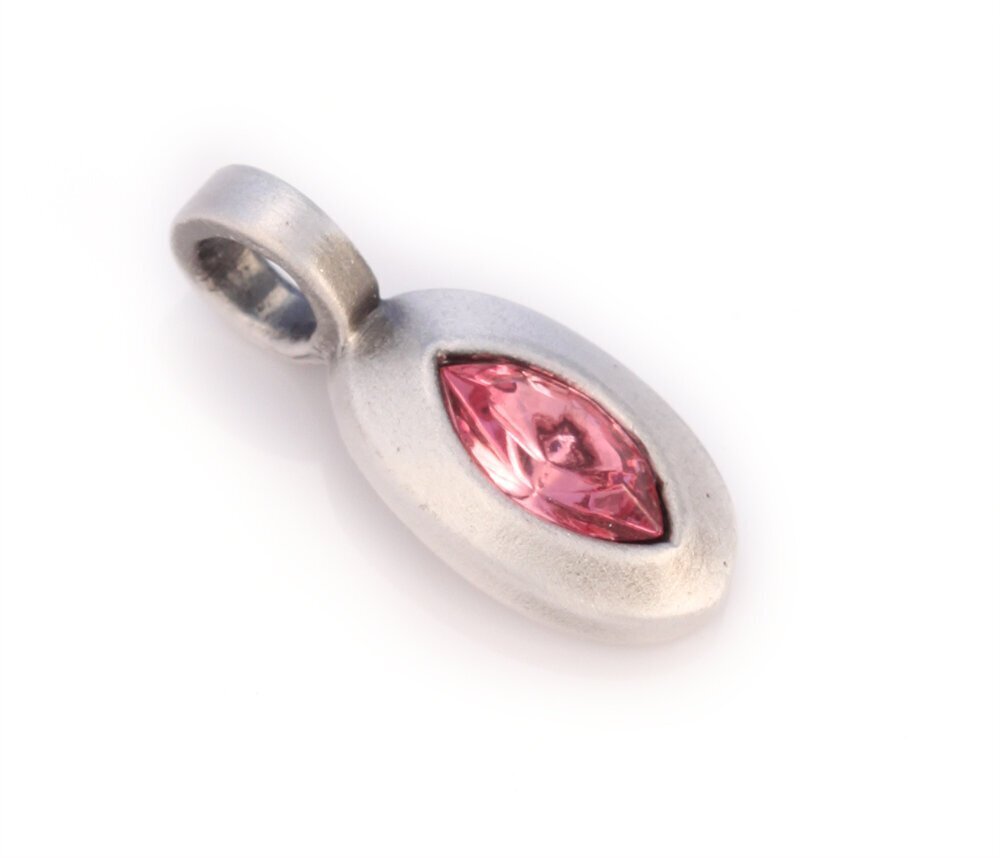 Bico "Petite" ripats roosade kristallidega (MV3 Pink) koos ekstra silmusega hind ja info | Kaelakeed | kaup24.ee