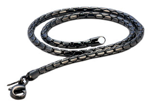 Kaelakett Bico 'Snake' 45cm must (F14 must 45cm) 825873050170 hind ja info | Meeste ehted | kaup24.ee
