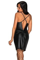 Сексуальное платье женское Obsissive Yollanda, черное цена и информация | Сексуальное женское белье | kaup24.ee