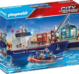 70769 PLAYMOBIL® City Action, Грузовое судно с лодкой цена и информация | Конструкторы и кубики | kaup24.ee