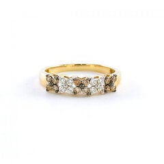 Золотое кольцо с бриллиантами ZGRP-03796A цена и информация | Кольца | kaup24.ee