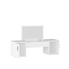 Косметический столик Kalune Design Mercan, белый цена и информация | Туалетные столики | kaup24.ee