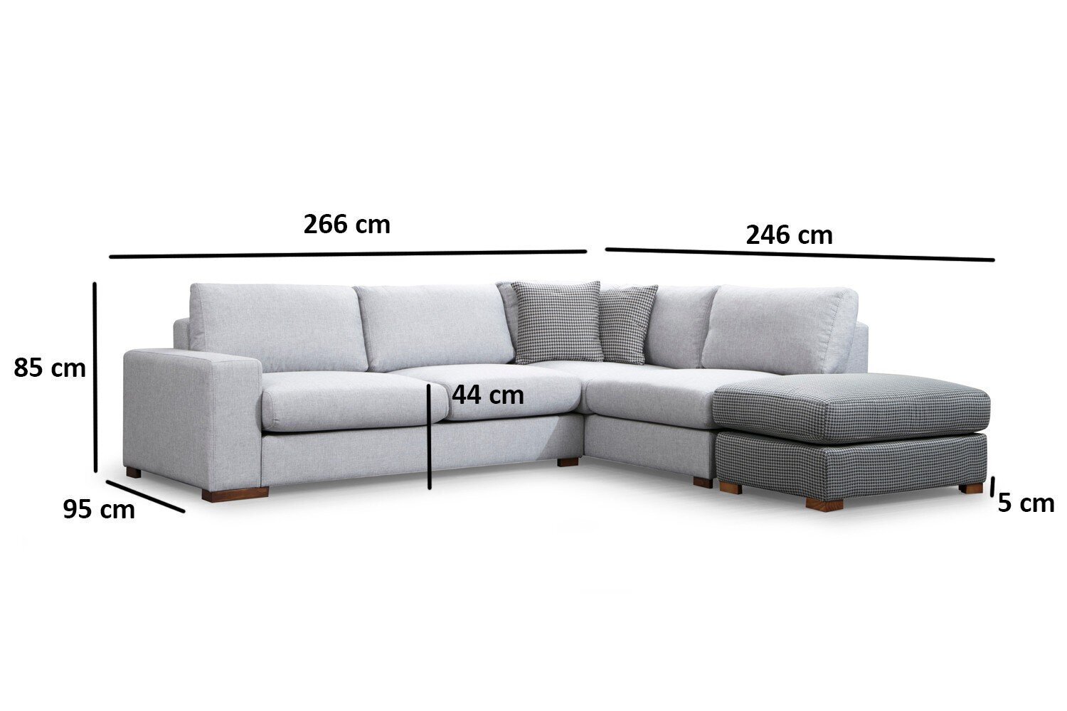 Pehme nurgadiivan Kalune Design Loop, helehall hind ja info | Nurgadiivanid ja nurgadiivanvoodid | kaup24.ee